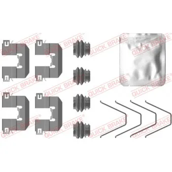 Kit d'accessoires, plaquette de frein à disque QUICK BRAKE 109-0100