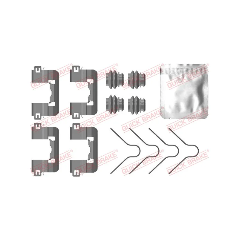 Kit d'accessoires, plaquette de frein à disque QUICK BRAKE 109-0105