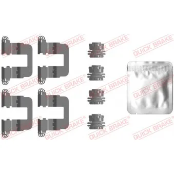 Kit d'accessoires, plaquette de frein à disque QUICK BRAKE 109-0106