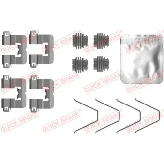 Kit d'accessoires, plaquette de frein à disque QUICK BRAKE 109-0114