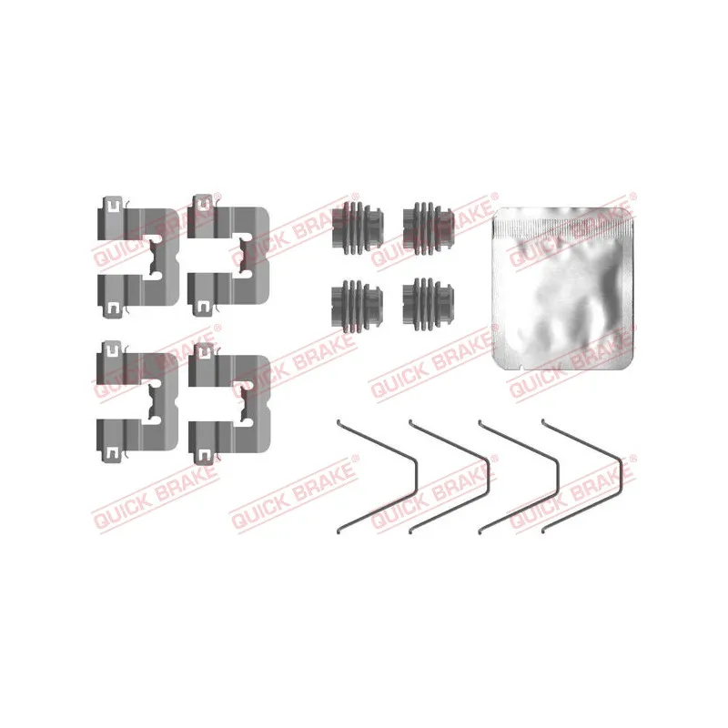 Kit d'accessoires, plaquette de frein à disque QUICK BRAKE 109-0114
