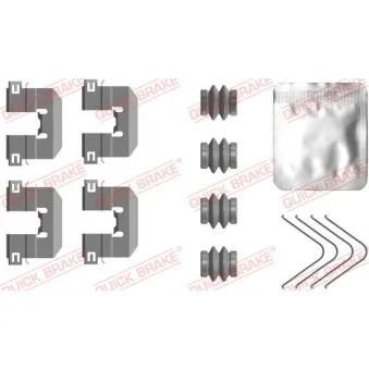 Kit d'accessoires, plaquette de frein à disque QUICK BRAKE 109-0117