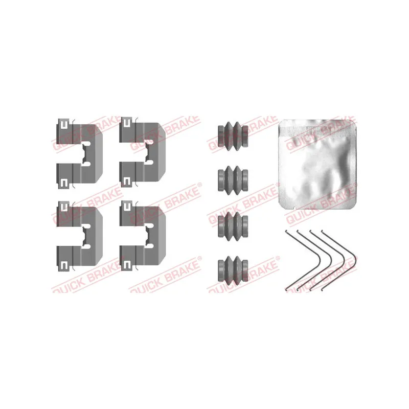 Kit d'accessoires, plaquette de frein à disque QUICK BRAKE 109-0117