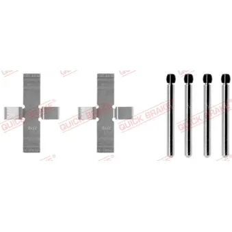 Kit d'accessoires, plaquette de frein à disque QUICK BRAKE 109-0902