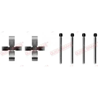 Kit d'accessoires, plaquette de frein à disque QUICK BRAKE 109-0905