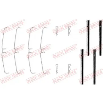 Kit d'accessoires, plaquette de frein à disque QUICK BRAKE 109-0907