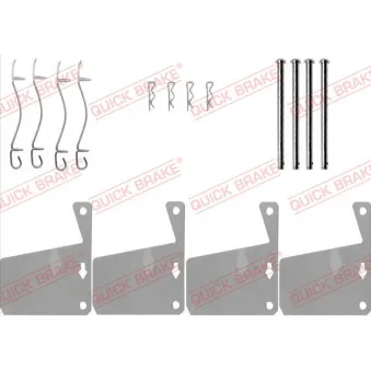 Kit d'accessoires, plaquette de frein à disque QUICK BRAKE 109-0910