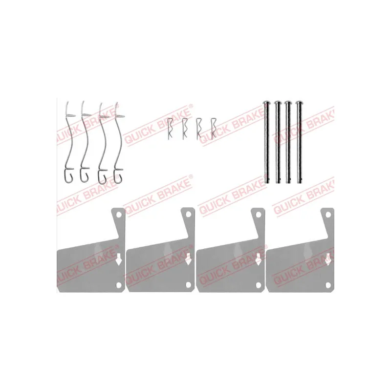 Kit d'accessoires, plaquette de frein à disque QUICK BRAKE 109-0910