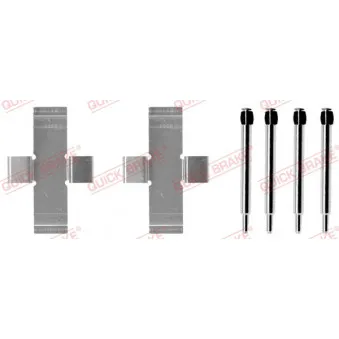 Kit d'accessoires, plaquette de frein à disque QUICK BRAKE 109-0913