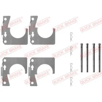 Kit d'accessoires, plaquette de frein à disque QUICK BRAKE 109-0914