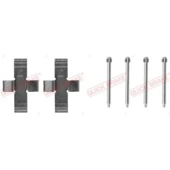 Kit d'accessoires, plaquette de frein à disque QUICK BRAKE 109-0916