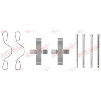 Kit d'accessoires, plaquette de frein à disque QUICK BRAKE 109-0923