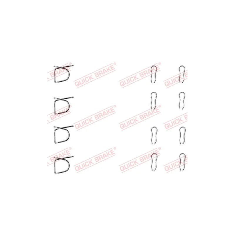 Kit d'accessoires, plaquette de frein à disque QUICK BRAKE 109-0939