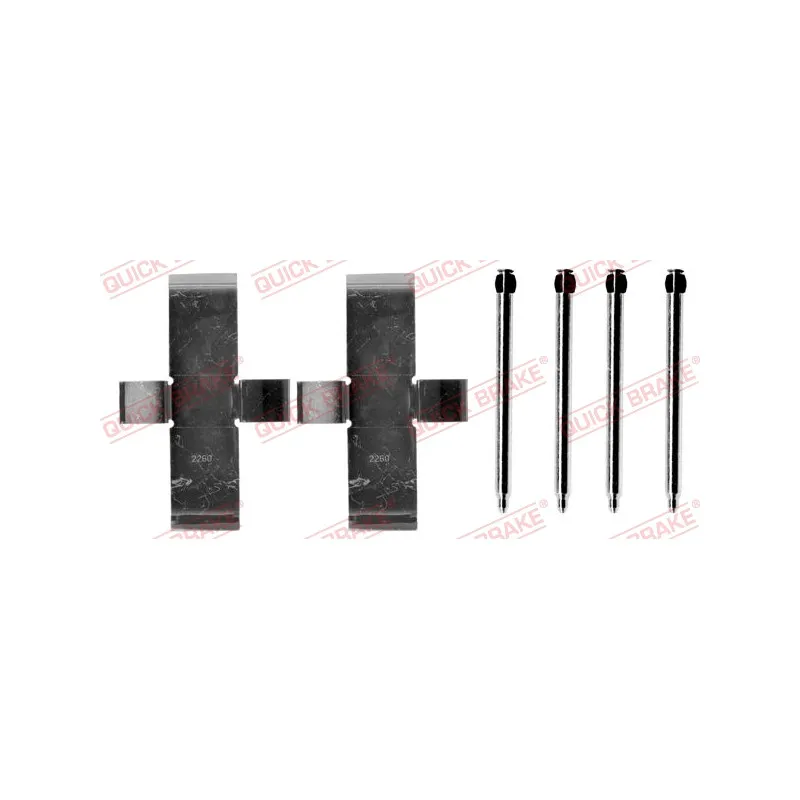 Kit d'accessoires, plaquette de frein à disque QUICK BRAKE 109-0945