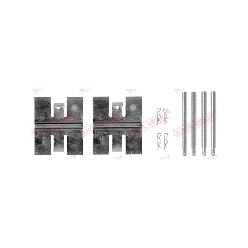 Kit d'accessoires, plaquette de frein à disque QUICK BRAKE 109-0950R