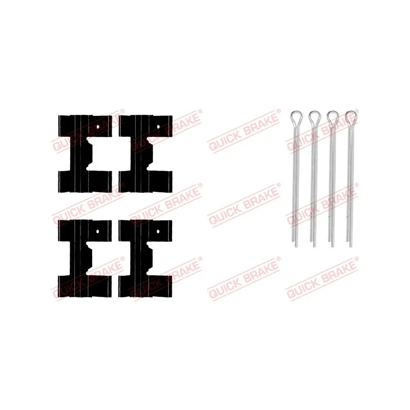 Kit d'accessoires, plaquette de frein à disque QUICK BRAKE 109-0951