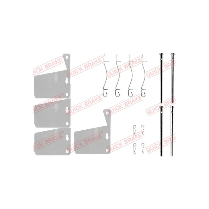 Kit d'accessoires, plaquette de frein à disque QUICK BRAKE 109-0955