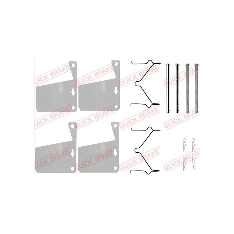 Kit d'accessoires, plaquette de frein à disque QUICK BRAKE 109-0960