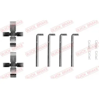 Kit d'accessoires, plaquette de frein à disque QUICK BRAKE 109-0968