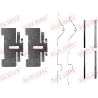 Kit d'accessoires, plaquette de frein à disque QUICK BRAKE 109-0974