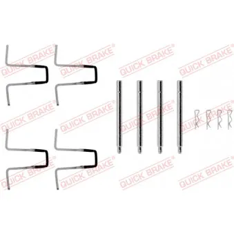 Kit d'accessoires, plaquette de frein à disque QUICK BRAKE 109-0977
