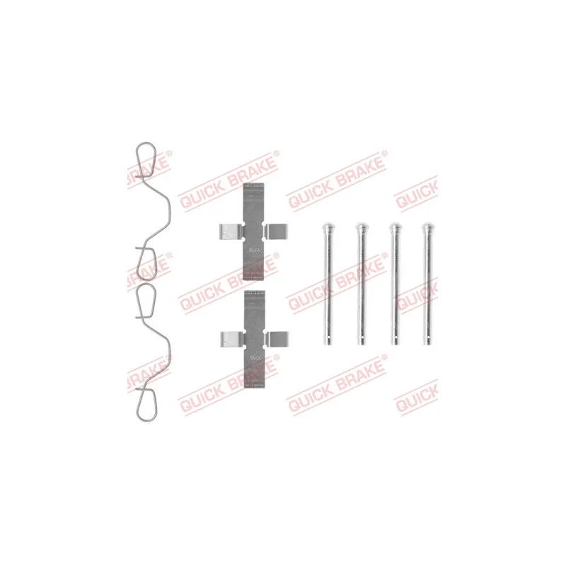 Kit d'accessoires, plaquette de frein à disque QUICK BRAKE 109-0982