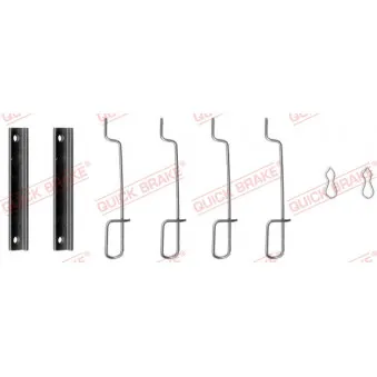 Kit d'accessoires, plaquette de frein à disque QUICK BRAKE 109-0992