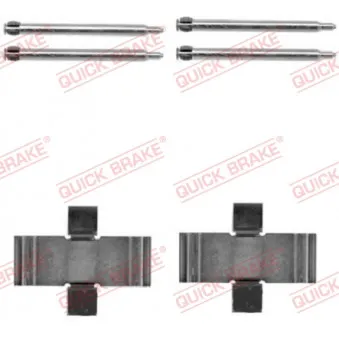 Kit d'accessoires, plaquette de frein à disque QUICK BRAKE 109-1039