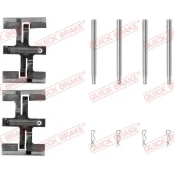 Kit d'accessoires, plaquette de frein à disque QUICK BRAKE 109-1045