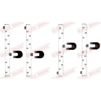 Kit d'accessoires, plaquette de frein à disque QUICK BRAKE 109-1048