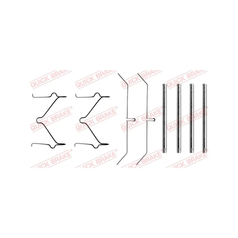 Kit d'accessoires, plaquette de frein à disque QUICK BRAKE 109-1050