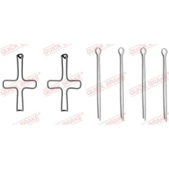 Kit d'accessoires, plaquette de frein à disque QUICK BRAKE 109-1099