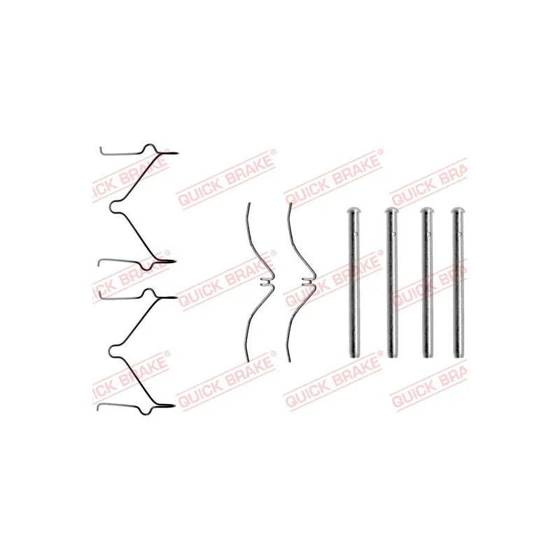Kit d'accessoires, plaquette de frein à disque QUICK BRAKE 109-1124