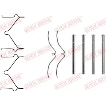 Kit d'accessoires, plaquette de frein à disque QUICK BRAKE 109-1126