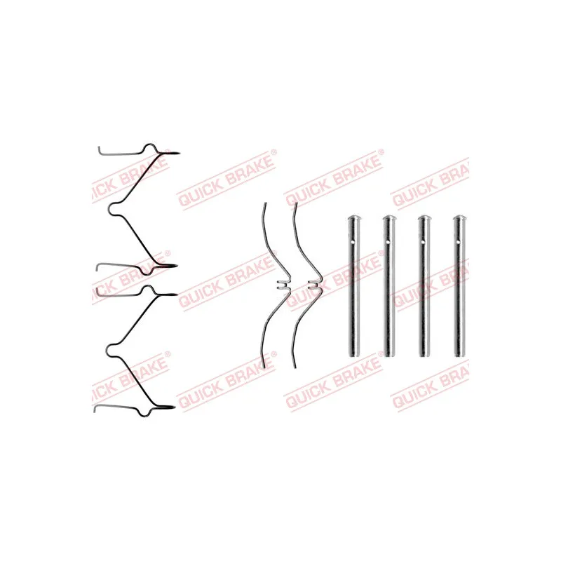 Kit d'accessoires, plaquette de frein à disque QUICK BRAKE 109-1126