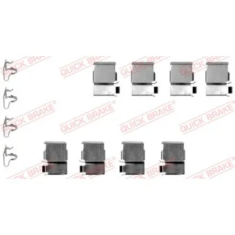 Kit d'accessoires, plaquette de frein à disque QUICK BRAKE 109-1133