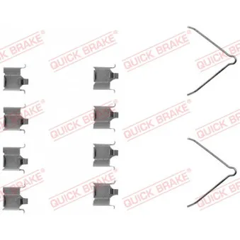 Kit d'accessoires, plaquette de frein à disque QUICK BRAKE 109-1166