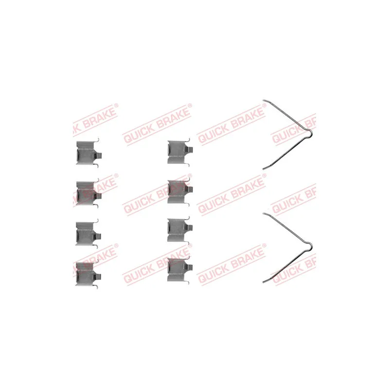 Kit d'accessoires, plaquette de frein à disque QUICK BRAKE 109-1166