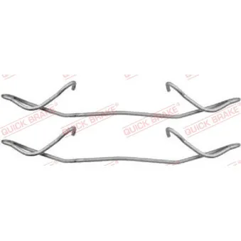 Kit d'accessoires, plaquette de frein à disque QUICK BRAKE 109-1180