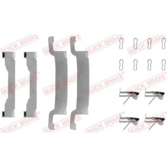 Kit d'accessoires, plaquette de frein à disque QUICK BRAKE 109-1192