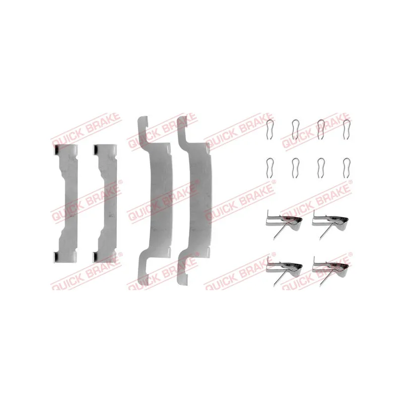 Kit d'accessoires, plaquette de frein à disque QUICK BRAKE 109-1192