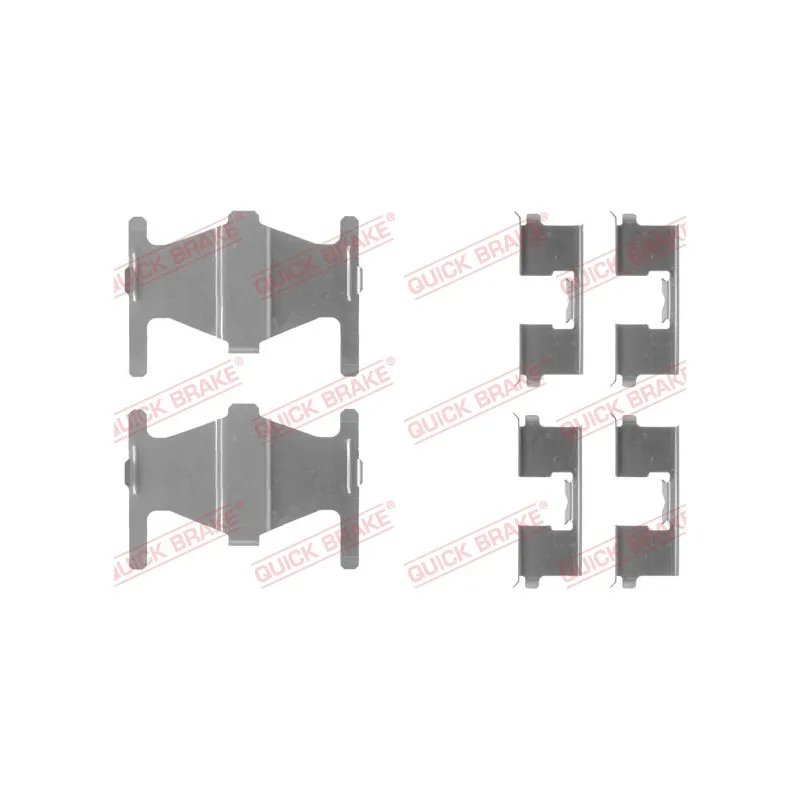 Kit d'accessoires, plaquette de frein à disque QUICK BRAKE 109-1204