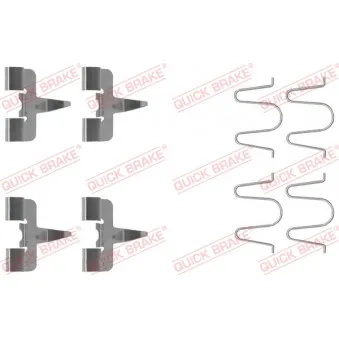 Kit d'accessoires, plaquette de frein à disque QUICK BRAKE 109-1207