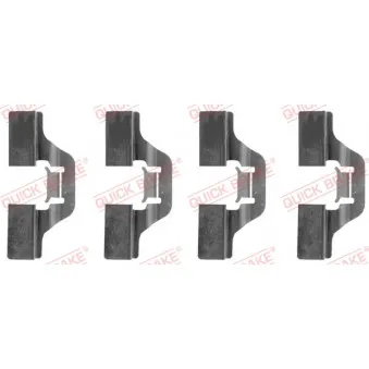 Kit d'accessoires, plaquette de frein à disque QUICK BRAKE 109-1211