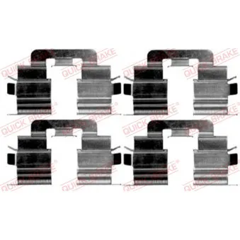 Kit d'accessoires, plaquette de frein à disque QUICK BRAKE 109-1215