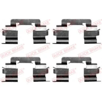 Kit d'accessoires, plaquette de frein à disque QUICK BRAKE 109-1216