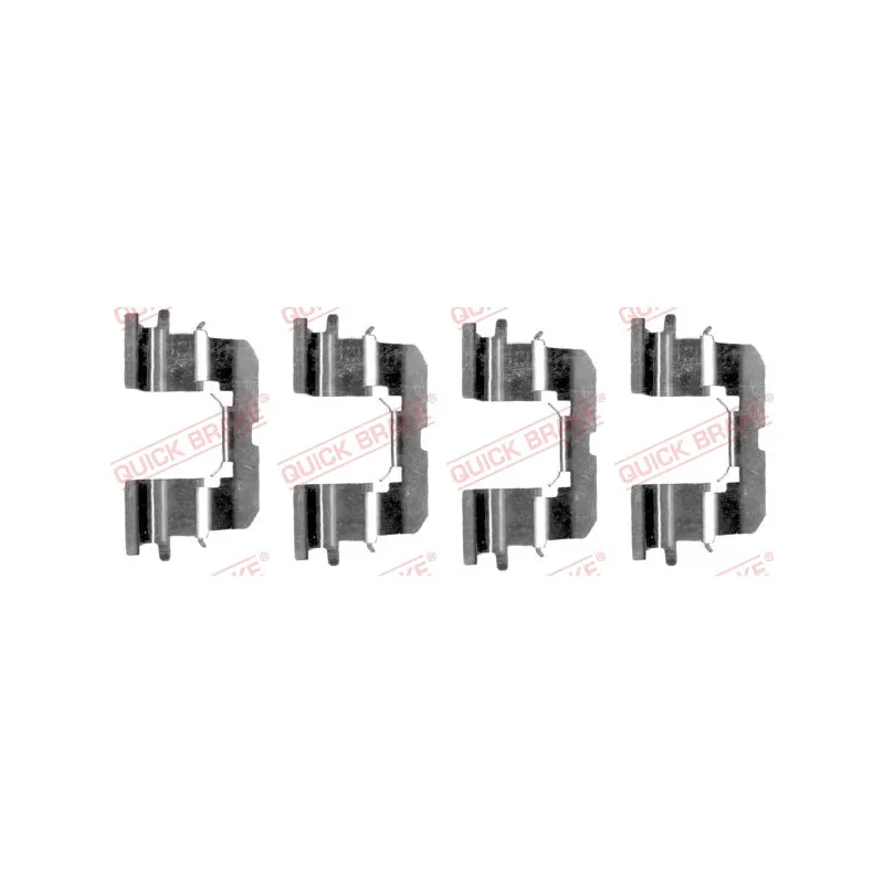 Kit d'accessoires, plaquette de frein à disque QUICK BRAKE 109-1227
