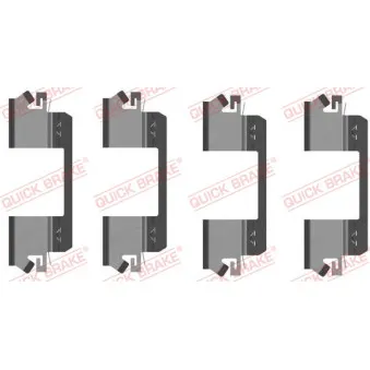 Kit d'accessoires, plaquette de frein à disque QUICK BRAKE 109-1234