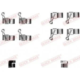 Kit d'accessoires, plaquette de frein à disque QUICK BRAKE 109-1238