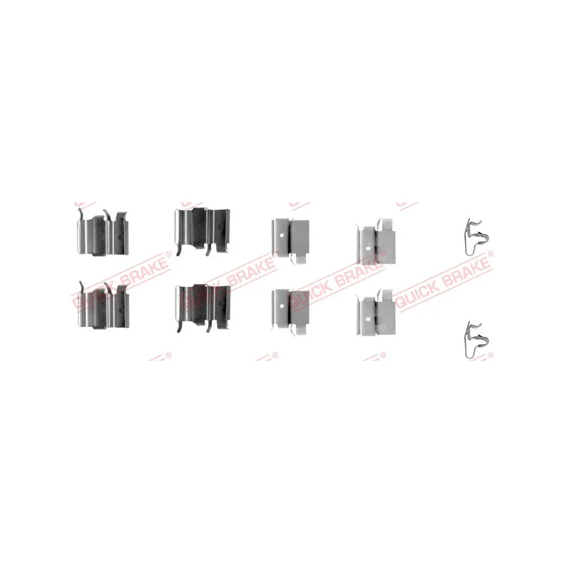 Kit d'accessoires, plaquette de frein à disque QUICK BRAKE 109-1240
